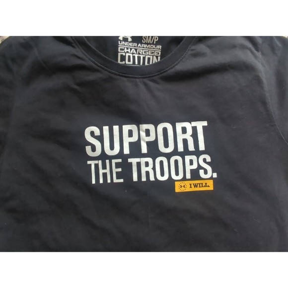 Under Armour Men's Support The Troops Heat Gear T-Shirt Size Small Unisex - Picture 2 of 4